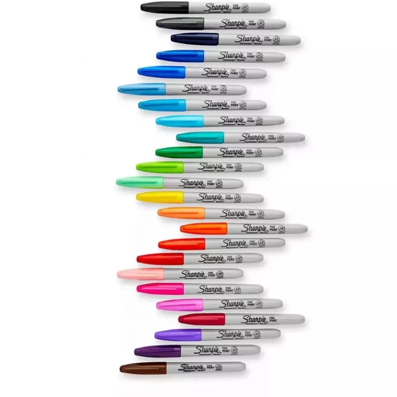 Sharpie Fine Point Permanentmarker, zwart, 12 stuks
