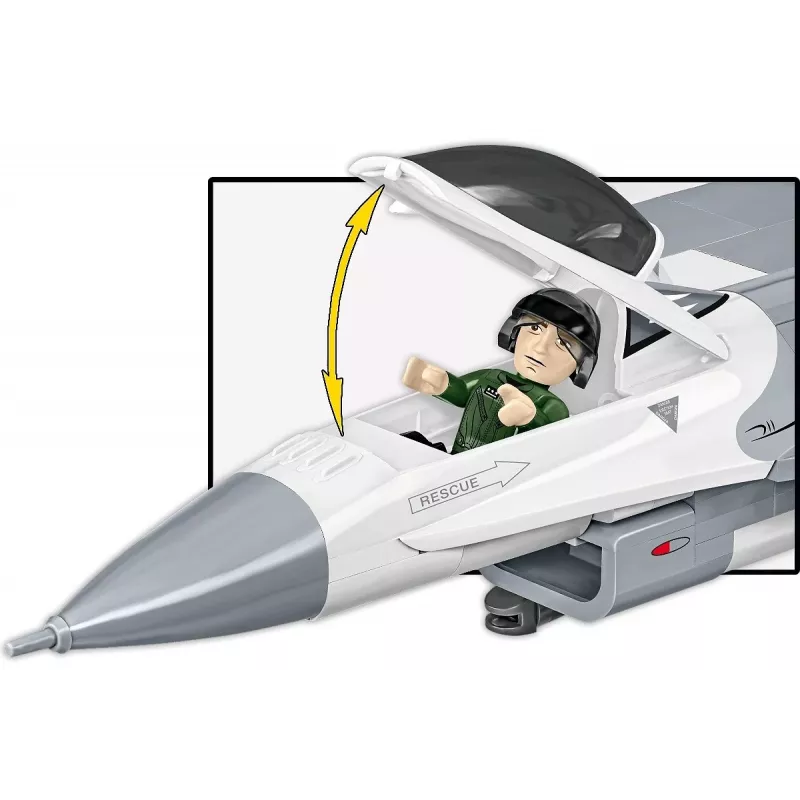 Constructieset Cobi F-16C Fighting Falcon – 463 onderdelen, modelbouwpakket op schaal