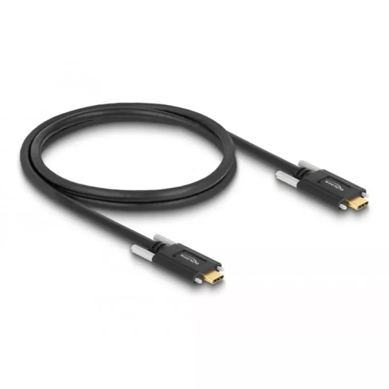 USB-kabel DeLOCK 83720 USB 3.2 Gen 2 1m USB-C zwart