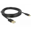 USB-kabel DeLOCK 85209 USB 2.0 3 m USB-A USB-C zwart