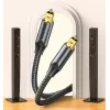 Vention optische audiokabel, omvlochten, 10 m, zwart