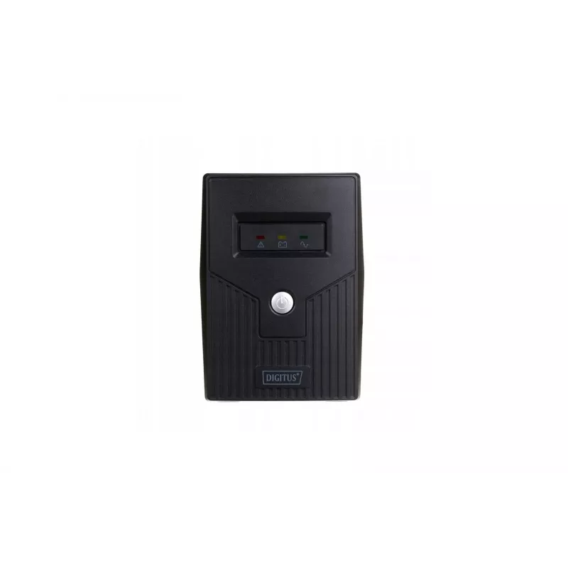 Uninterruptible power supply DIGITUS line-interactive DN-170064-B 800 VA (480 W), AVR, LCD, tower, 2 AC-uitgangen, type F