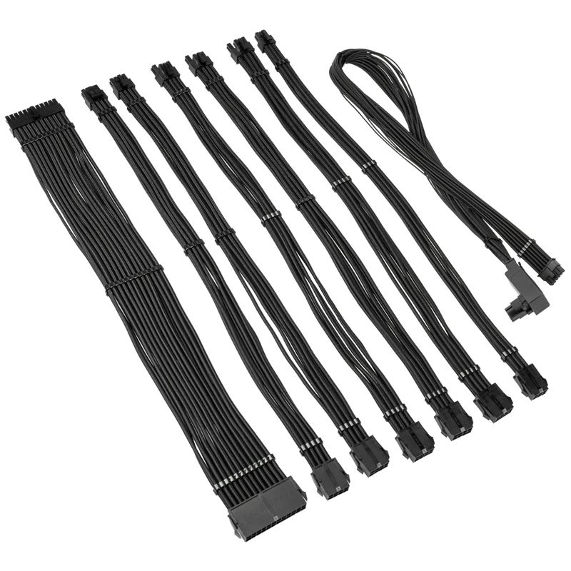 Kabelverlengingsset Kolink Core Pro COREPRO-EK-12VT2-BLK 12V 2x6-Pin zwart