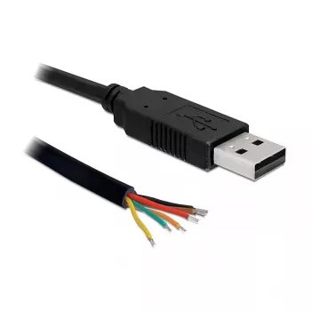 USB-kabel DeLOCK USB2.0/TTL 6 1,8 m zwart