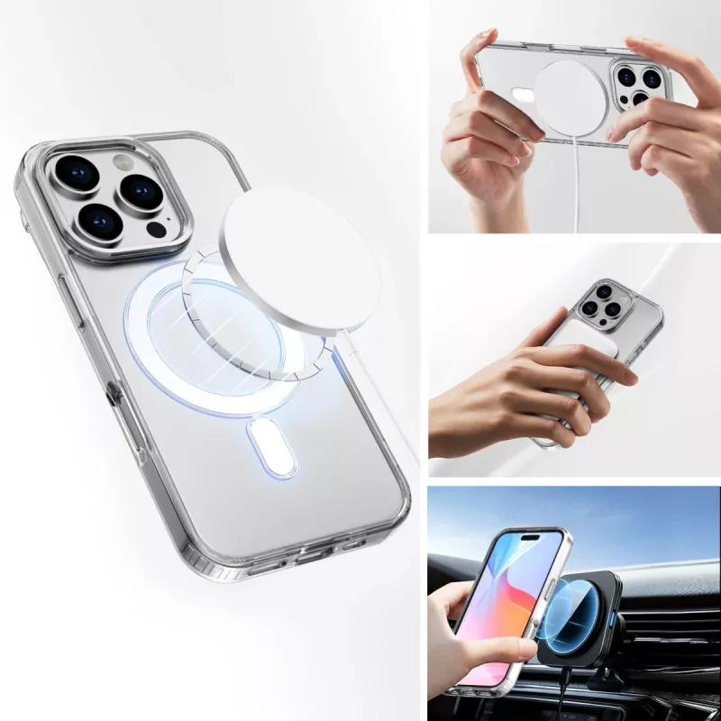 Hoes 4smarts iPhone 16 Pro 16 cm (6.3 inch) transparant