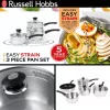 Russell Hobbs RH00542EU7 Easy Strain 3-delige pannenset