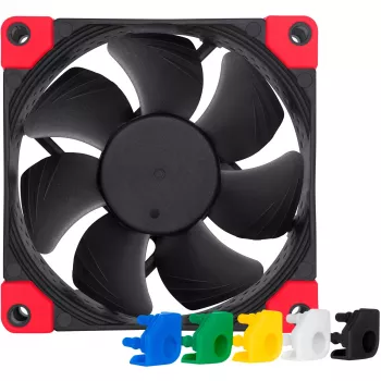 Behuizingsventilator Noctua NF-A8 PWM CH.BK.S 80 mm, 4-pin-PWM, 450–2200 tpm, 17,7 dB