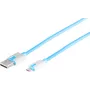 USB-kabel S/CONN 14-50013 USB 2.0 2 m USB A micro-USB B blauw