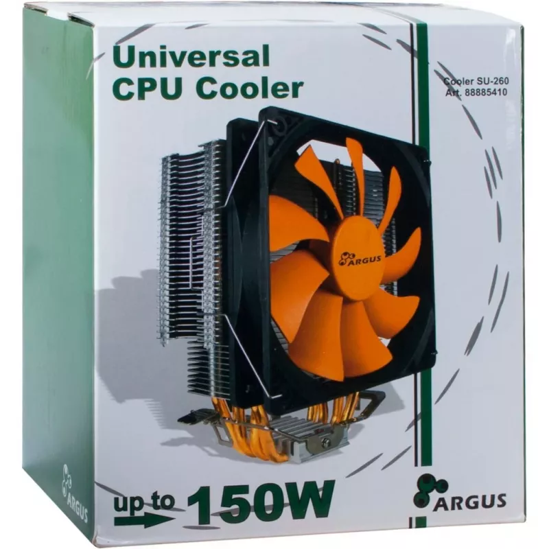 Inter-Tech Argus SU-260 - processor - koeler - 12 cm - LGA 1150 (socket H3) - LGA 1151 (socket H4) - LGA 1155 (socket H2) - LGA 1156 (socket H) - LGA 775... - AMD A - Intel® Celero