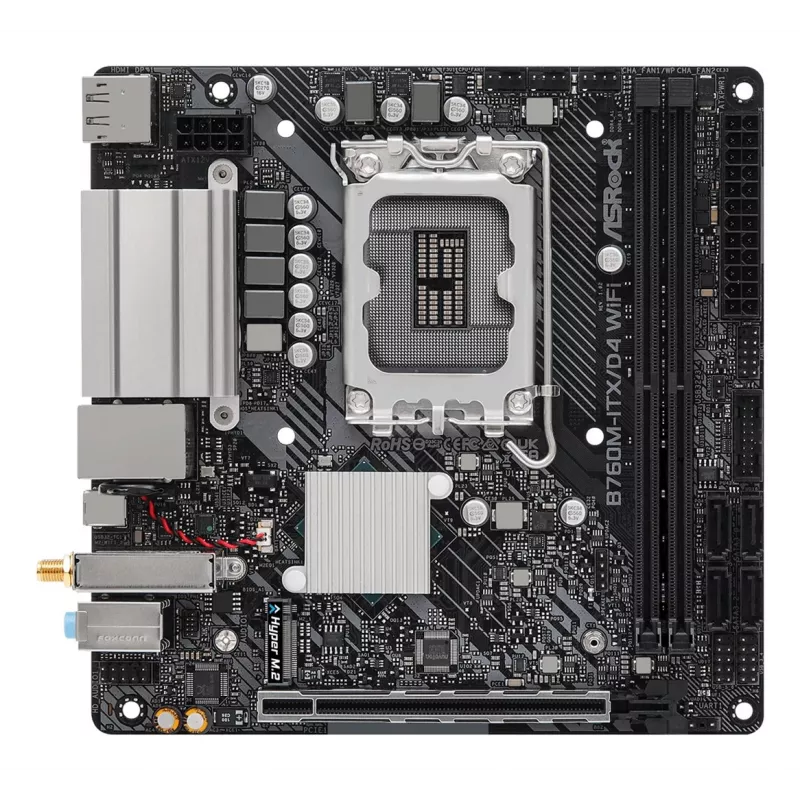 Moederbord ASRock B760M-ITX/D4 WiFi Intel B760 LGA 1700 mini ITX