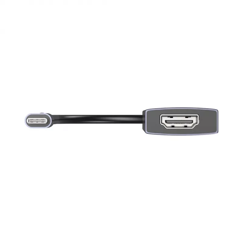 USB-C-hub Unitek H1124AGY01 met 100W PD, HDMI 2.0, 2x USB‑A, 2x USB‑C, SD/microSD-kaartlezer — aluminium