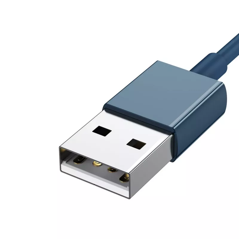 USB-kabel 3in1 Baseus Superior Series, USB naar Micro-USB / USB-C / Lightning, 3,5 A, 1,5 m (blauw)