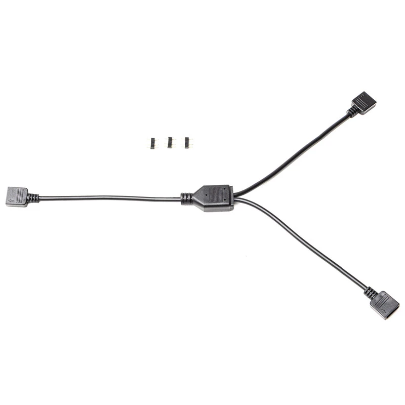 RGB-splitterkabel EK Water Blocks Loop D-RGB 2-weg zwart 5V