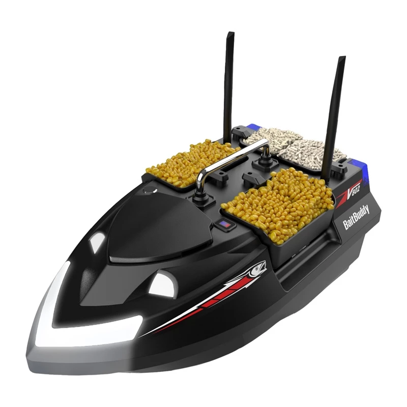 Voerboot Flytec V802 met 12000-mAh-accu, zwart
