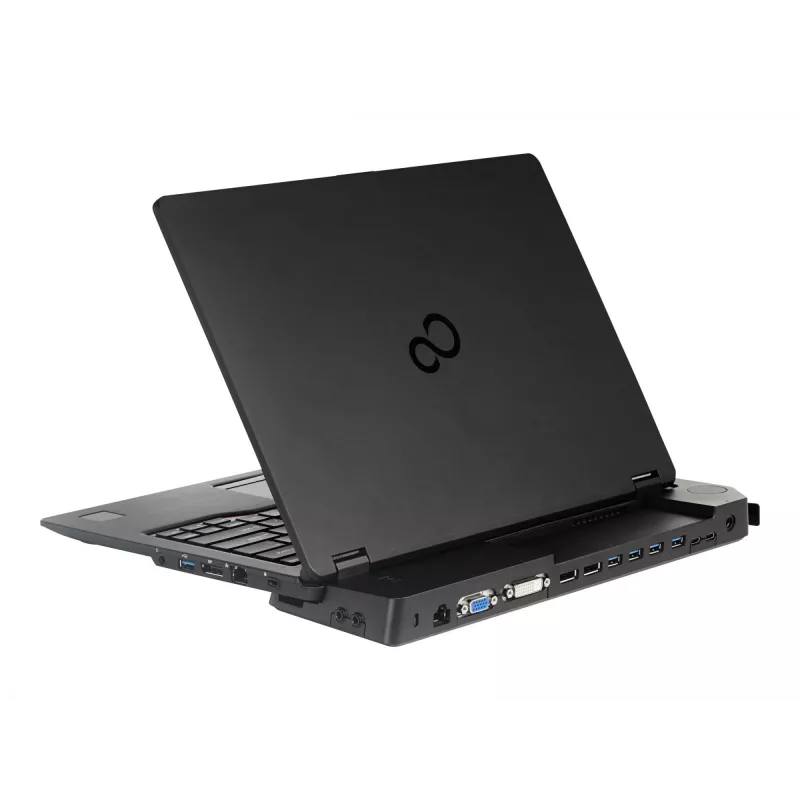 Fujitsu S26391-F1607-L109 laptop dockingstation/port-replicator docking zwart
