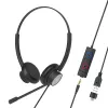 Headset Tellur Voice 420 bedrade headset binaural zwart TLL411006