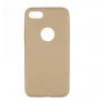 Telefoonhoesje Tellur slank kunstleren hoes voor iPhone 8 — goud