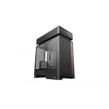 Pc-behuizing DeepCool CL660 zwart — ATX/micro-ATX/mini-ITX, gehard glas, 2x3,5 inch + 1x2,5 inch, voor 140 mm, boven/achter 120-140 mm
