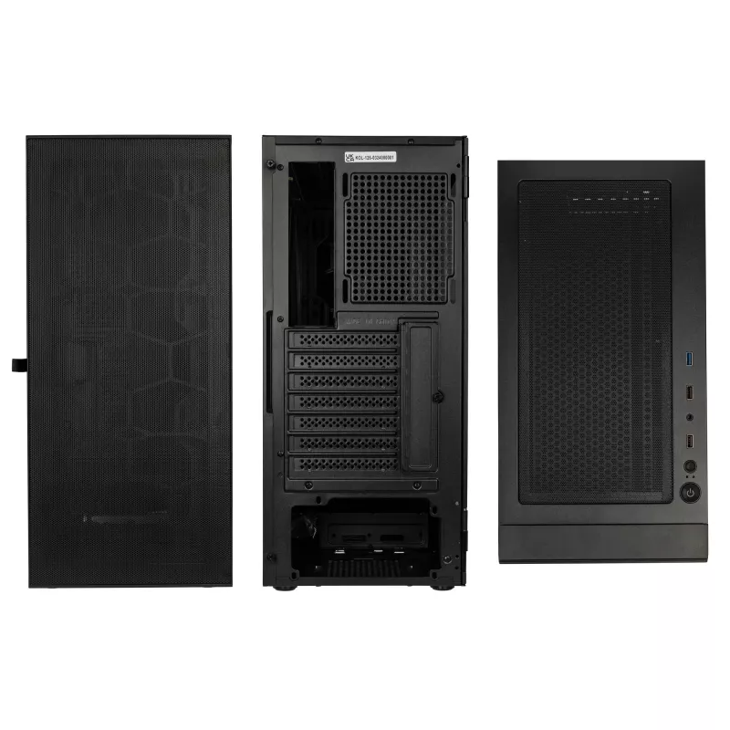 Kolink Observatory HF Mesh Core midi-tower - zwart