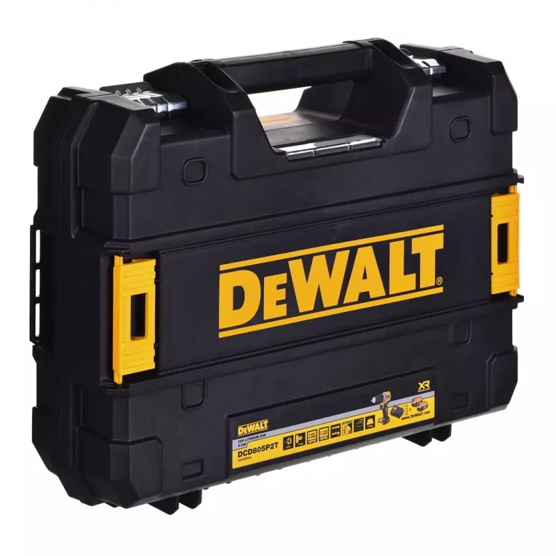 BOORSCHROEVENDRAAIER Dewalt DCD805P2T 18V 2X5,0AH BL Tstak