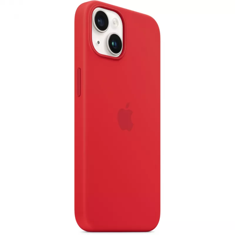 Apple iPhone 14 siliconen case met MagSafe, (PRODUCT)rood
