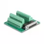 DeLOCK D-Sub HD 44-polig bus op klemmenstrook voor DIN-rail 84mm x 86mm x 30mm