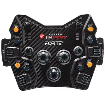 button box Asetek SimSports Forte GT — compact racebedieningspaneel met configureerbare knoppen en draaiknoppen