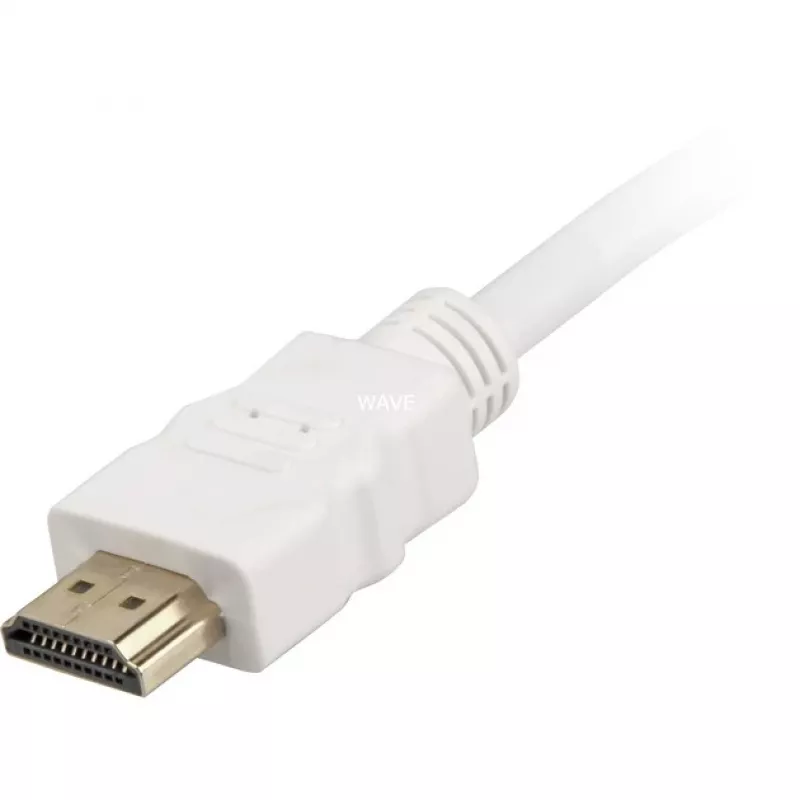 High Speed HDMI-kabel met Ethernet wit, 2 meter