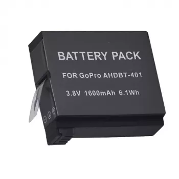 Oplaadbare camera-accu extra digital AHDBT-401 3,8V 1220mAh voor GoPro