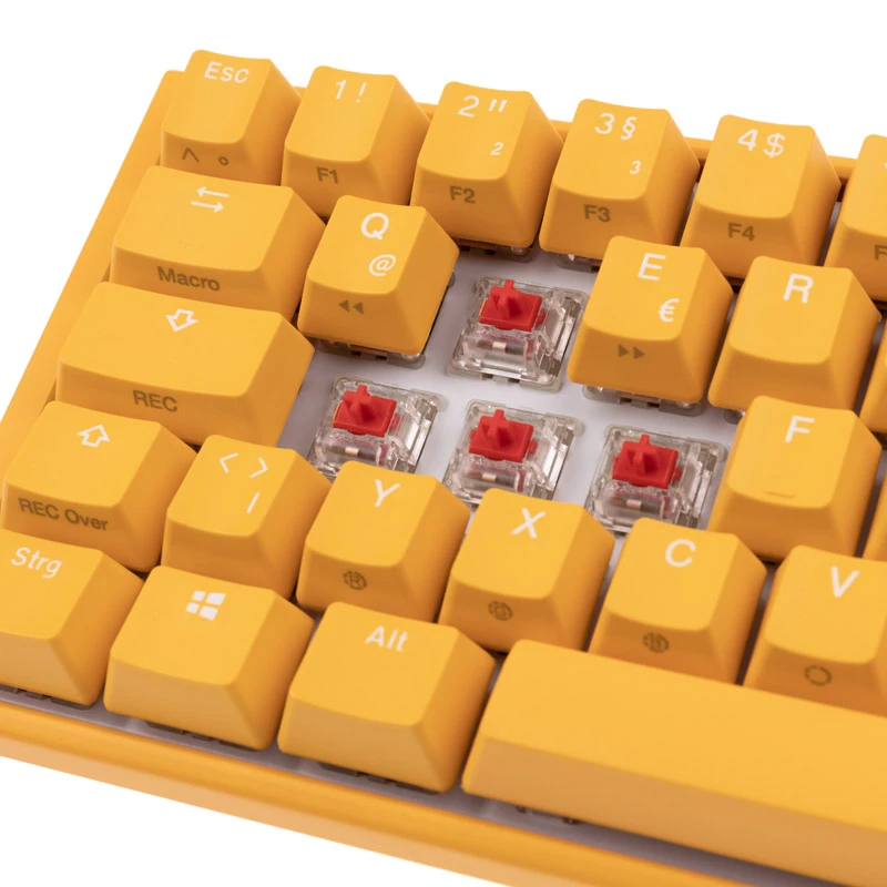 Ducky One 3 SF geel toetsenbord gaming USB mechanisch RGB LED