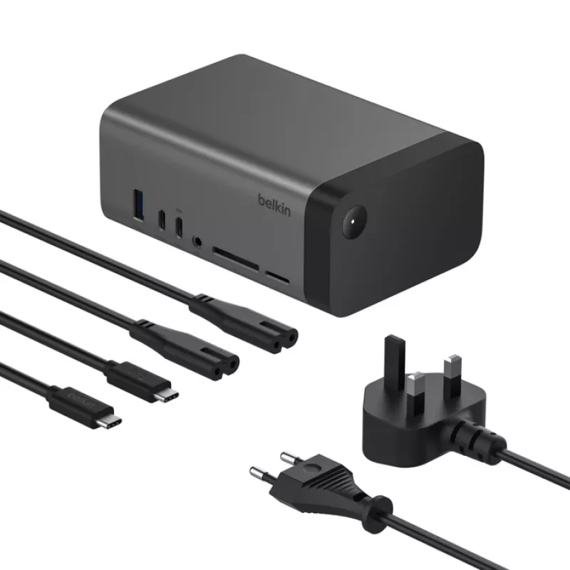 Belkin Connect USB Type-C hub 10000 Mbit/s grijs