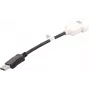 DisplayPort-naar-DVI-D-kabel DELL 023NVR 0,23 m zwart wit