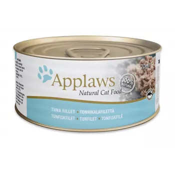 APPLAWS tonijnfilet in bouillon - natvoer voor katten - 70g