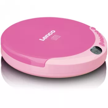 Draagbare cd-speler Lenco CD-011 roze