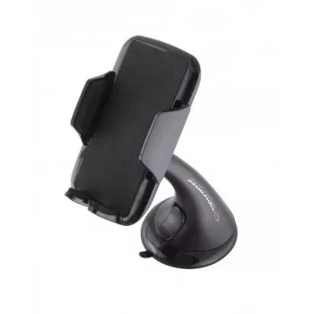 Passieve autohouder voor mobiele telefoons ESPERANZA EMH113 — zwart, 360°-draaibaar voor mobiele telefoons/smartphones