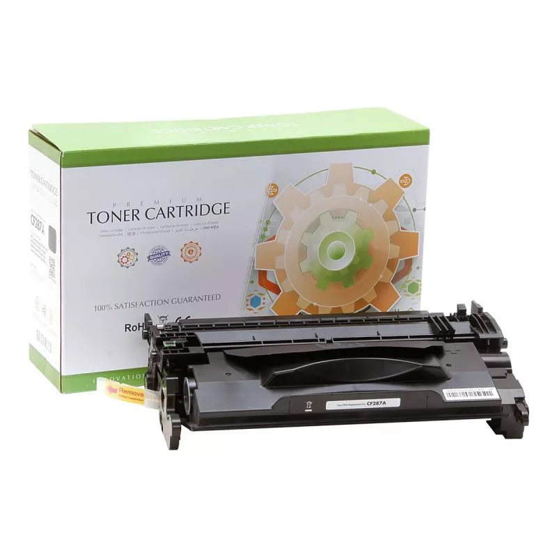 STATIC tonercartridge compatibel met HP CF287A zwart compatibel 9.000 pagina's