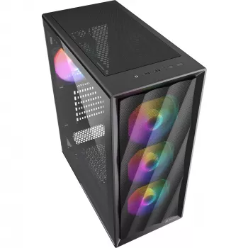 Computerbehuizing Sharkoon VK4 Rainbow ATX zwart