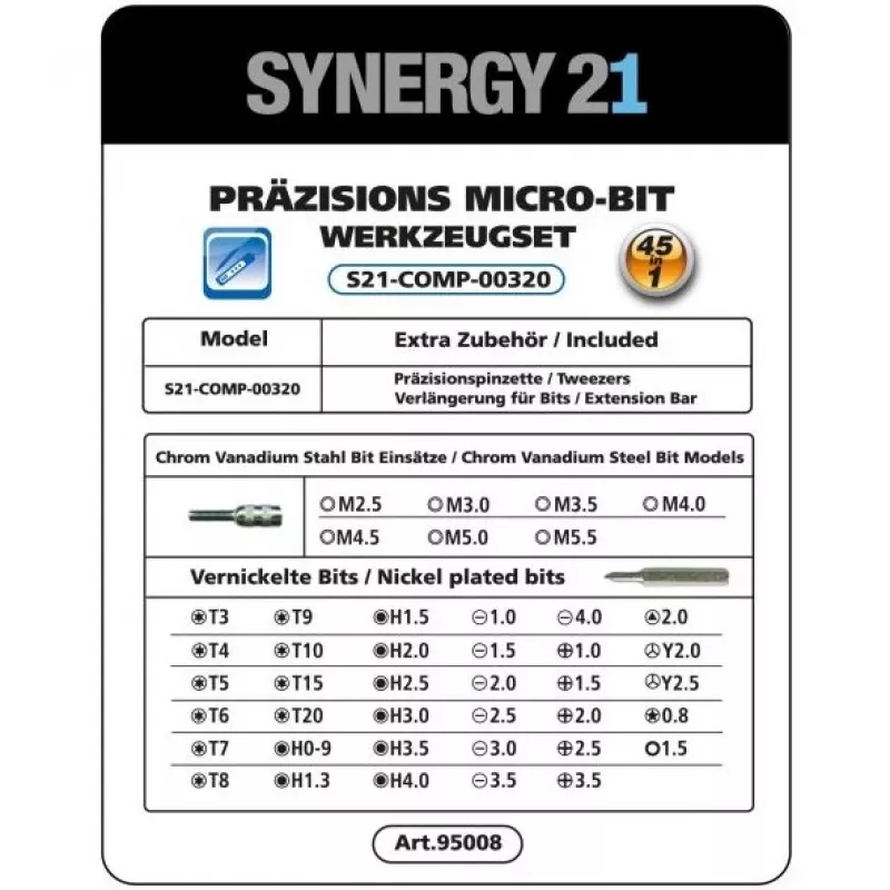 Synergy 21 S21_LiION_Screwdriver mini elektrische accuschroevendraaier