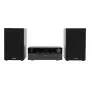 Home-audio-microset Aiwa MSBTU-550 — 50 W RMS, Bluetooth 10 m, FM, LED-display, cinch, zwart