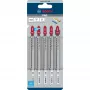 Bosch T 302 H Clean for PVC decoupeerzaagblad, 132 mm, max. zaagdiepte 65 mm, 5 stuks