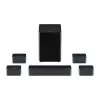Luidspreker Ultimea Poseidon D80 zwart 7.1-kanalen, 8 luidsprekers, bedraad & draadloos, actieve subwoofer