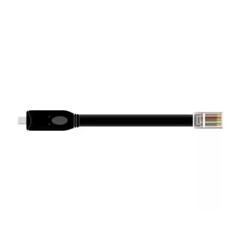 DeLock - seriële adapter - USB-C - RS-232 x 1 - zwart (63912)