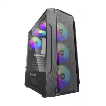Darkflash LEO computerkast (zwart)