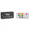Akyga AK-CA-73 RGB-ventilatorcontroller met afstandsbediening, 12 aansluitingen (10 ventilatoren + 2 LED-strips), Molex-stroomvoorziening