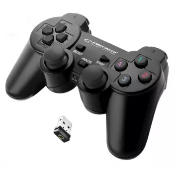 Esperanza EGG108K gaming-controller zwart USB 2.0 gamepad analoog / digitaal pc, PlayStation 3