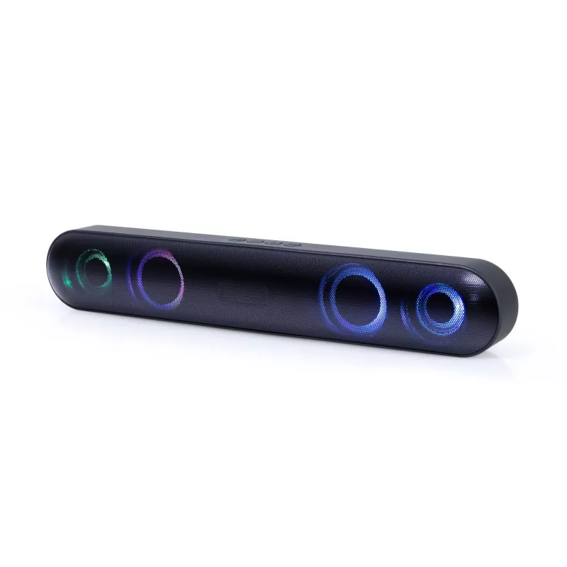 Gembird SPKBT-BAR400L soundbar-luidspreker zwart 2.0 kanalen 10 W