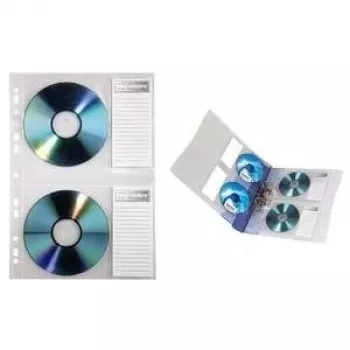 Hama 00078352 optische disc-hoes sleeve case 2 discs transparant