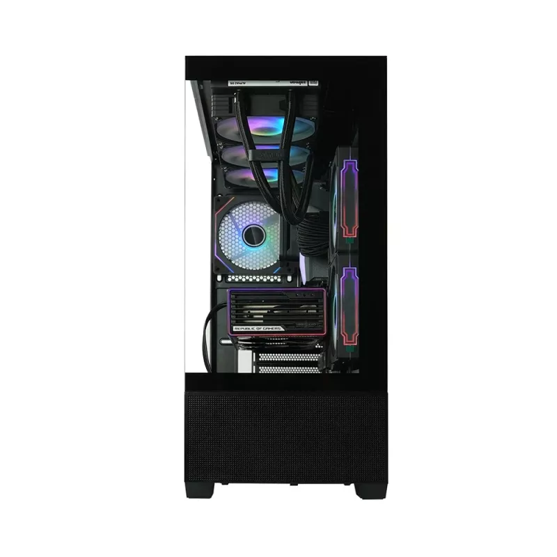 PC-behuizing CHRONIX V2 mid tower ARGB ventilator x3 zwart
