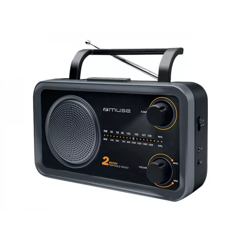 Muse | 2-band draagbare radio | M-06DS | AUX-ingang | grijs