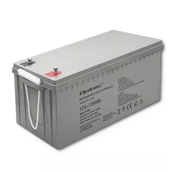 Oplaadbare AGM-batterij QOLTEC 53069 12V 200Ah voor back-upstroomvoorziening en UPS-systemen